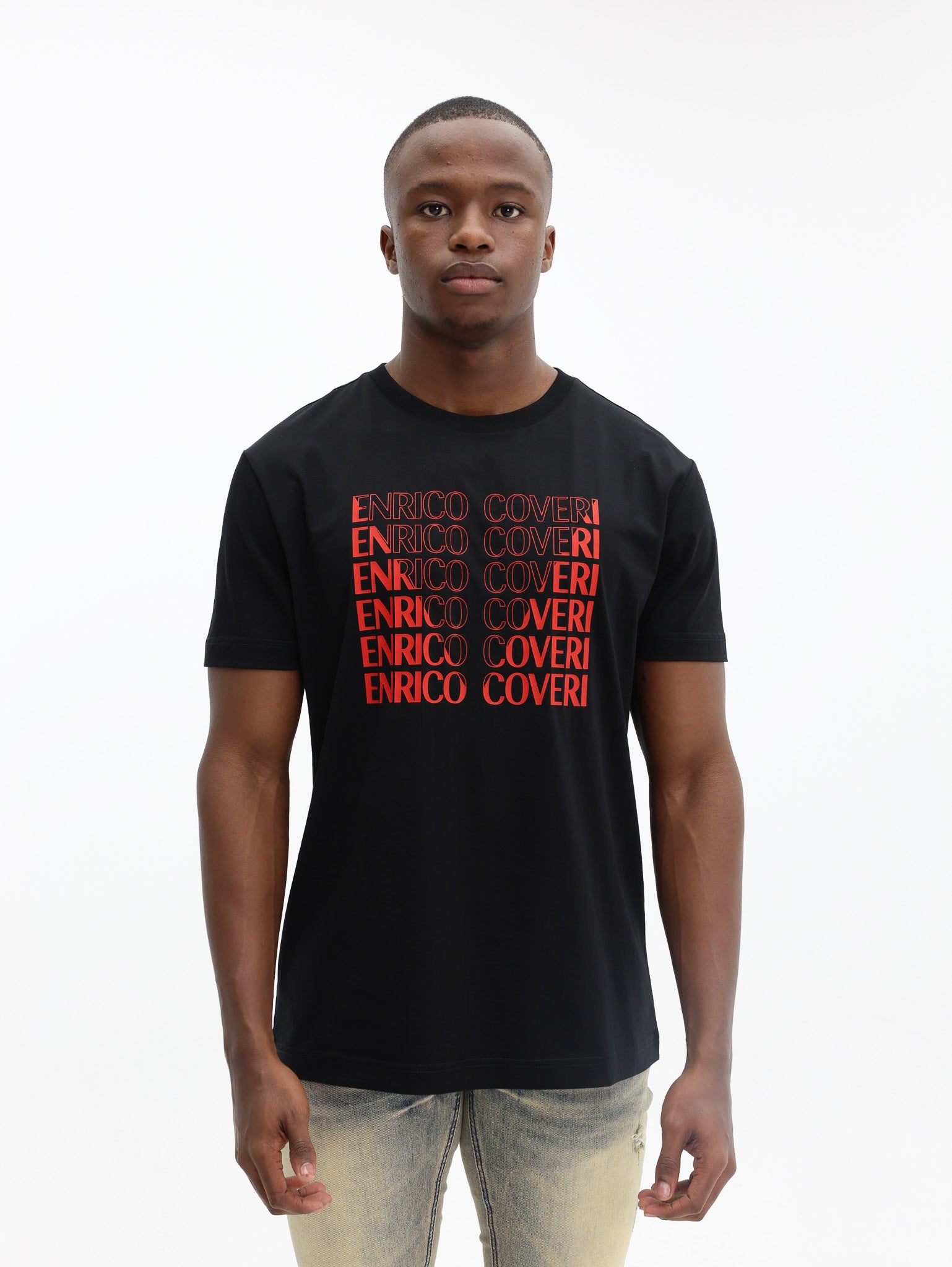 Enrico Coveri T-Shirt 2 Packs Black